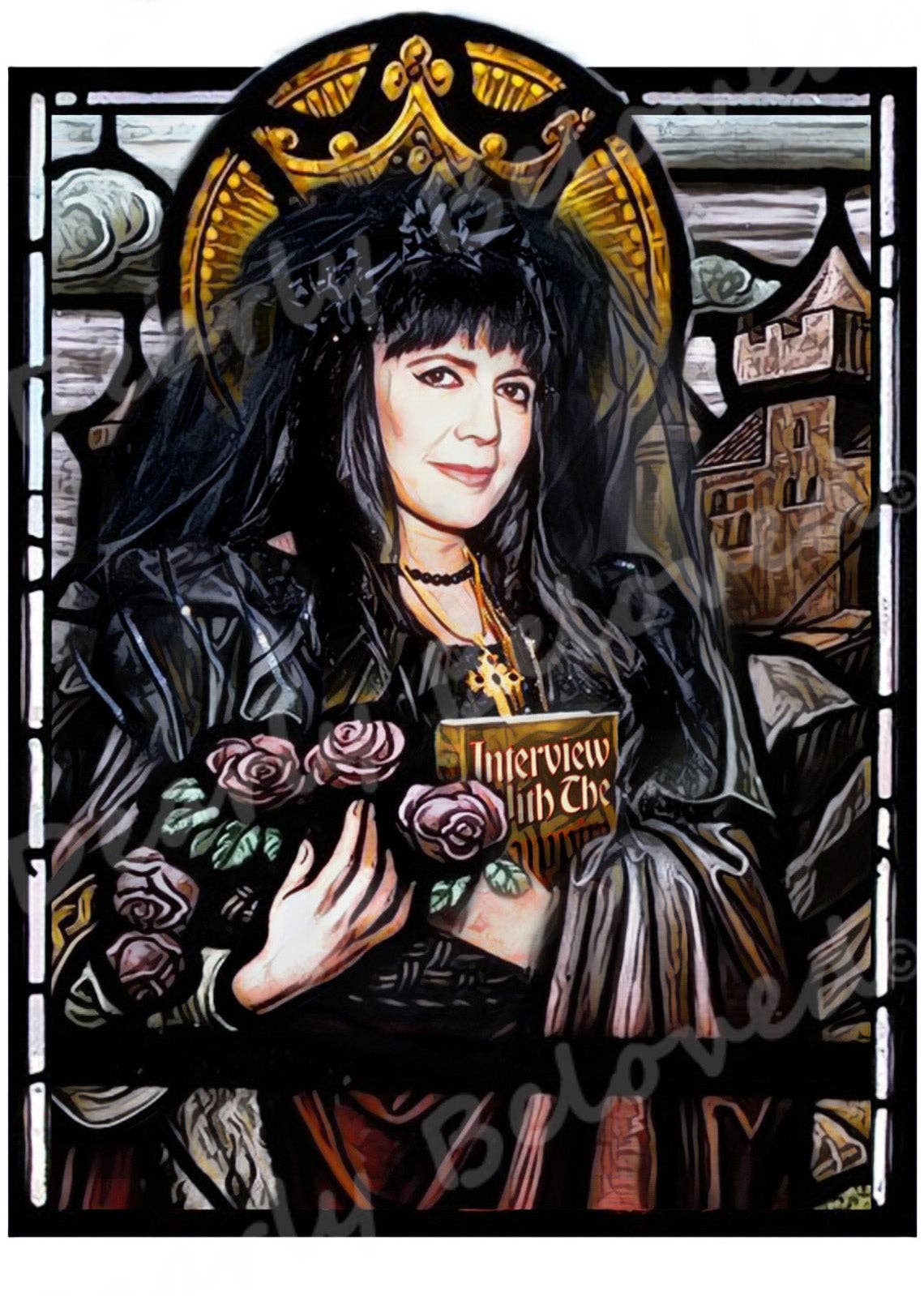 Celebrity Prayer Candle STICKER ONLY, Iconic Saints: St. Amy Winehouse