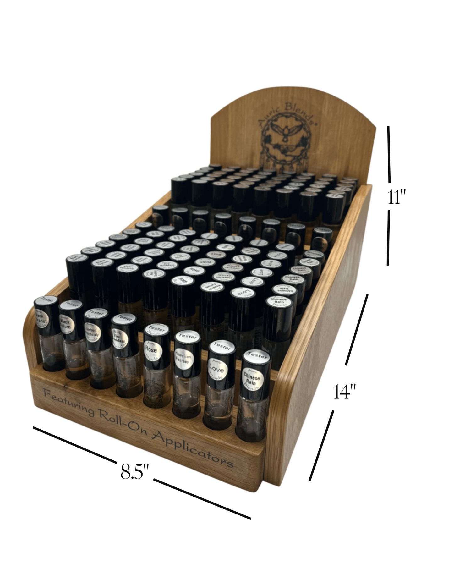 Natural Wood Perfume Display - 16 Fragrance: Choose your own