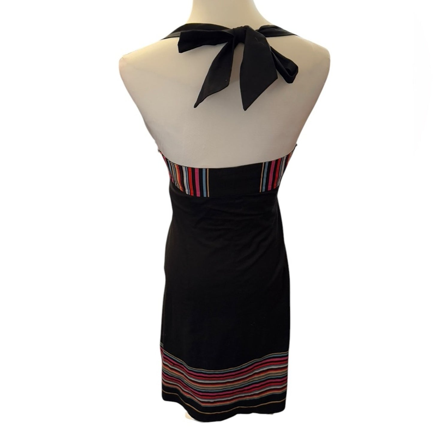 Betsey Johnson Y2K Era Halter Striped Dress