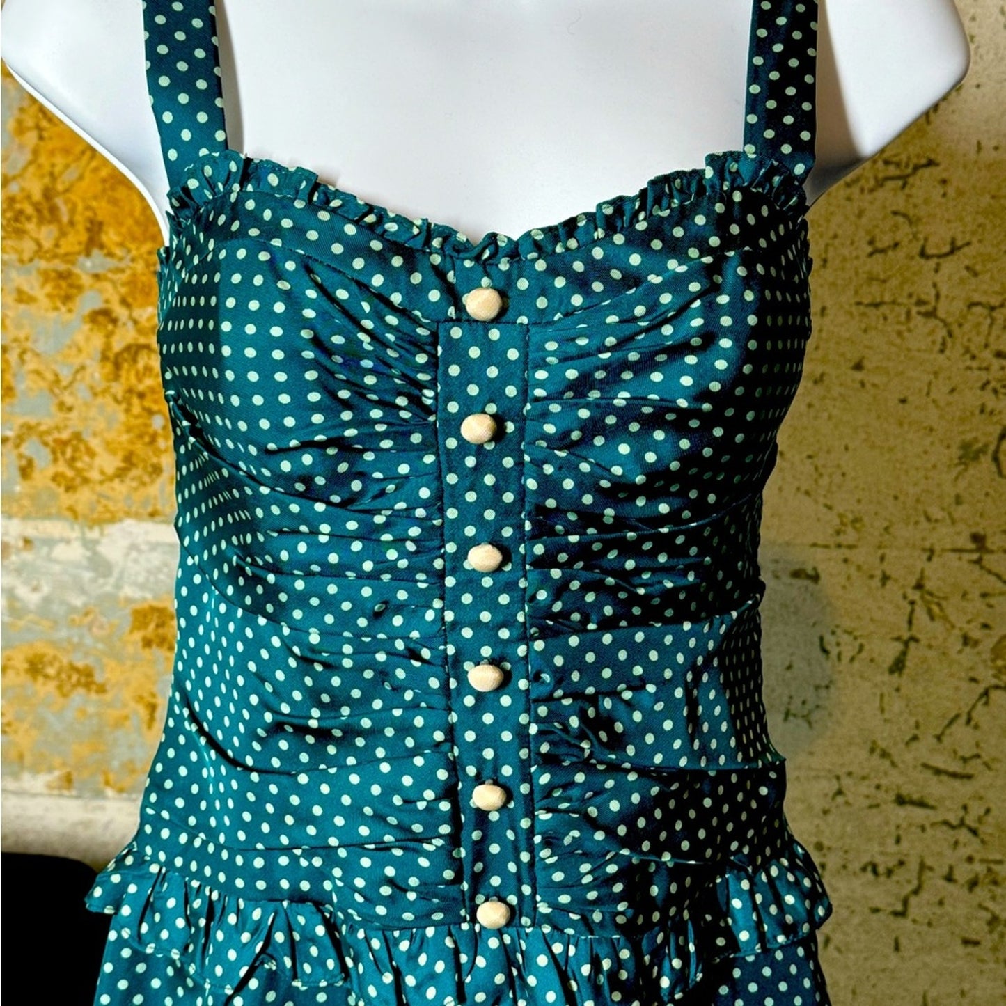 Betsey Johnson Silk Polka Dot Dress