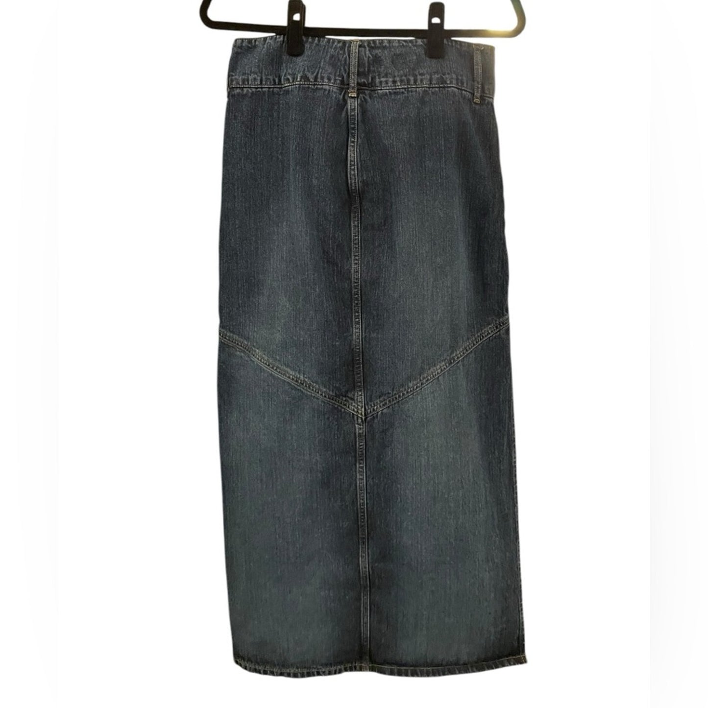 Y2K Dark Denim Midi Skirt