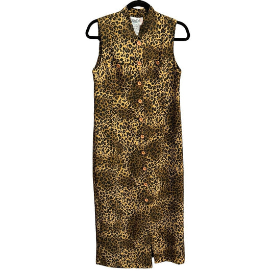 Vintage leopard midi Dress