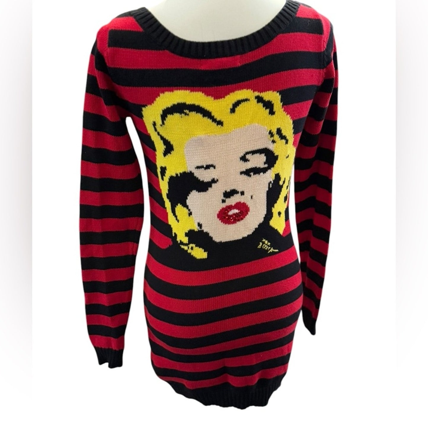 Betsey Johnson Striped Wink Sweater dress  Marilyn Tunic