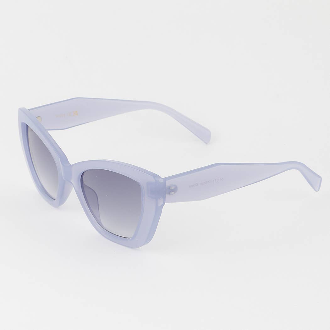 Bright Wide Cateye Sunglasses: MIX