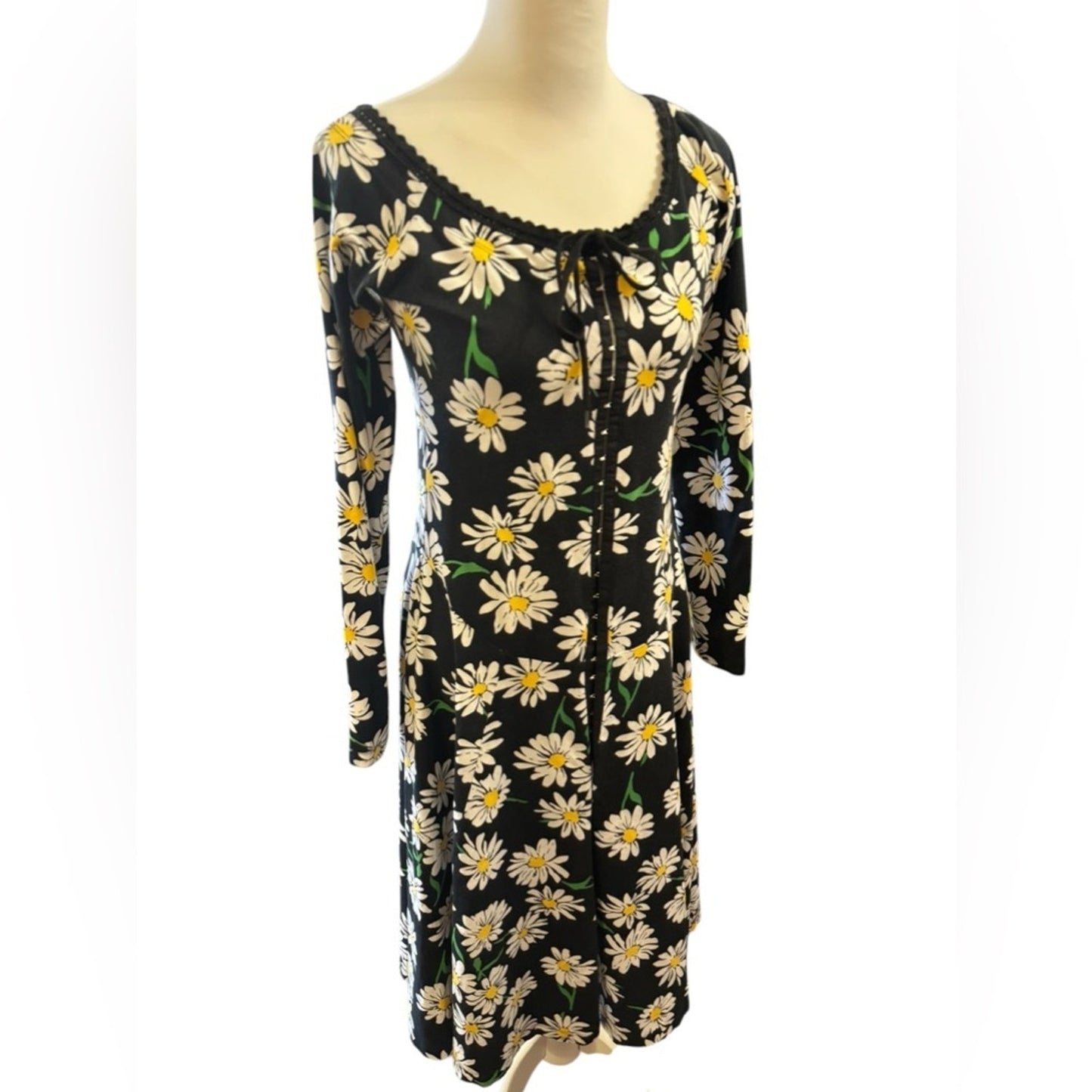 Betsey Johnson Punk Label Archive Daisy Maxi Dress Rare