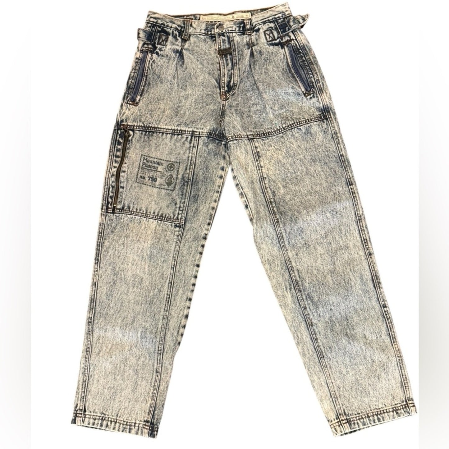 Gitano Vintage Acid Wash Environmental Patrol Jeans