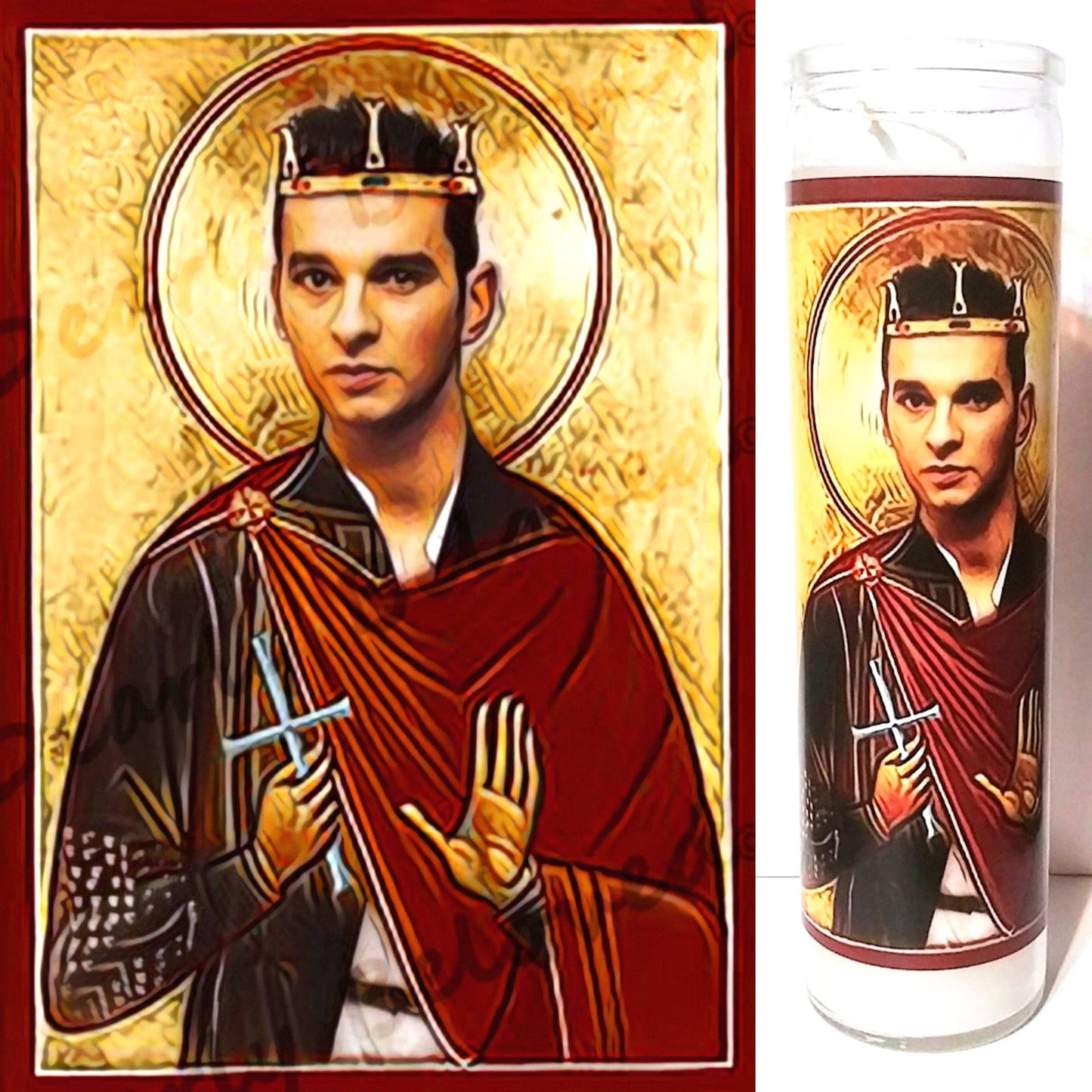 Celebrity Prayer Candle STICKER ONLY, Iconic Saints: St. Amy Winehouse