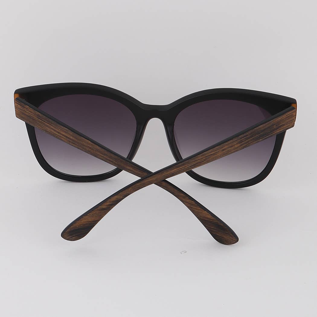 Wood Pattern Sunglasses 7029: Mix Color