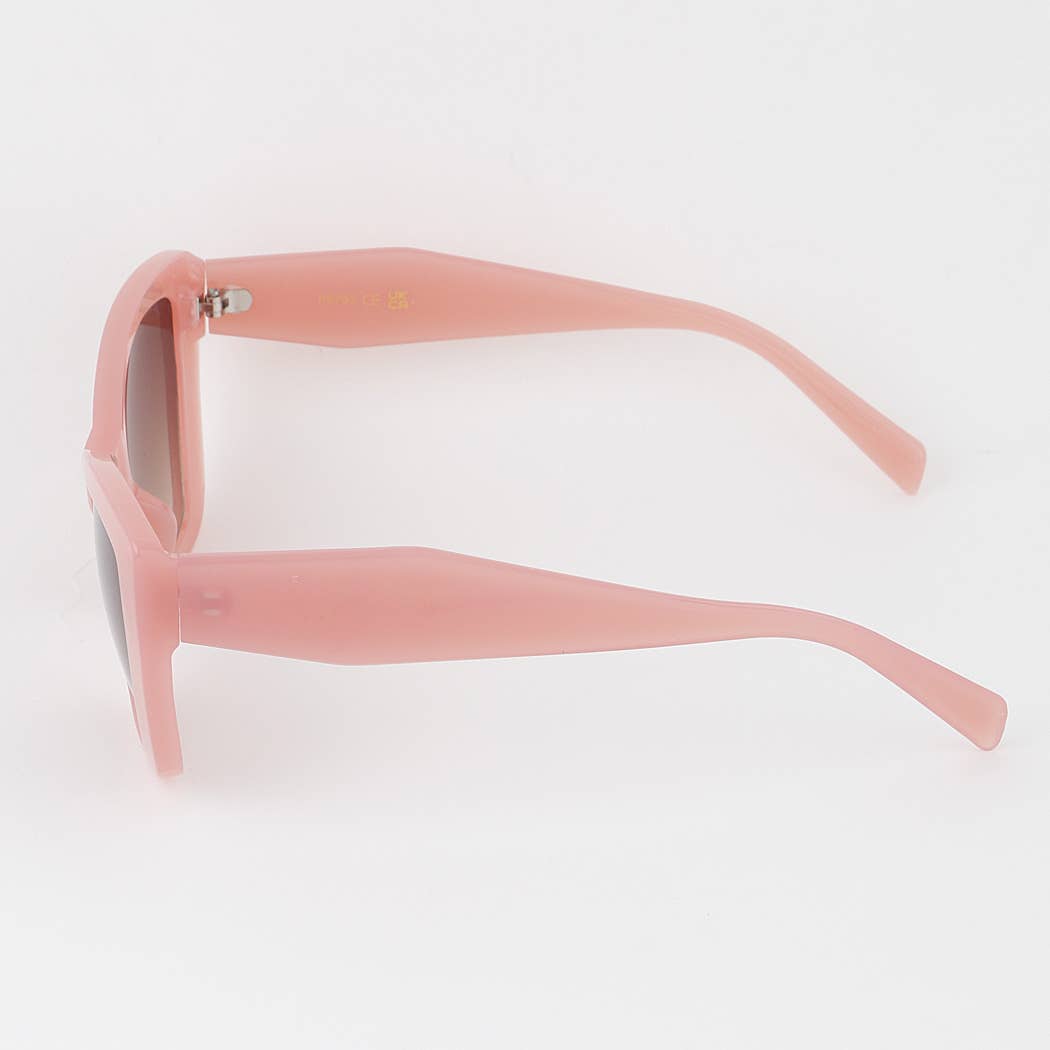 Bright Wide Cateye Sunglasses: MIX