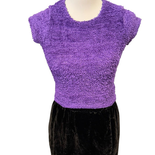 Vintage Fuzzy Crop Top