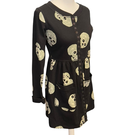 Betsey Johnson Skull Thermo Dress Rare thermal NWOT