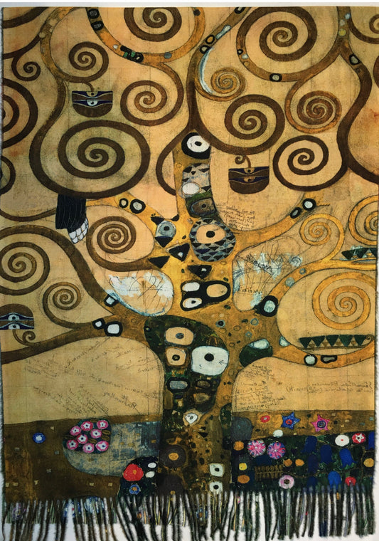 Art Scarf Klimt #2  2 sided