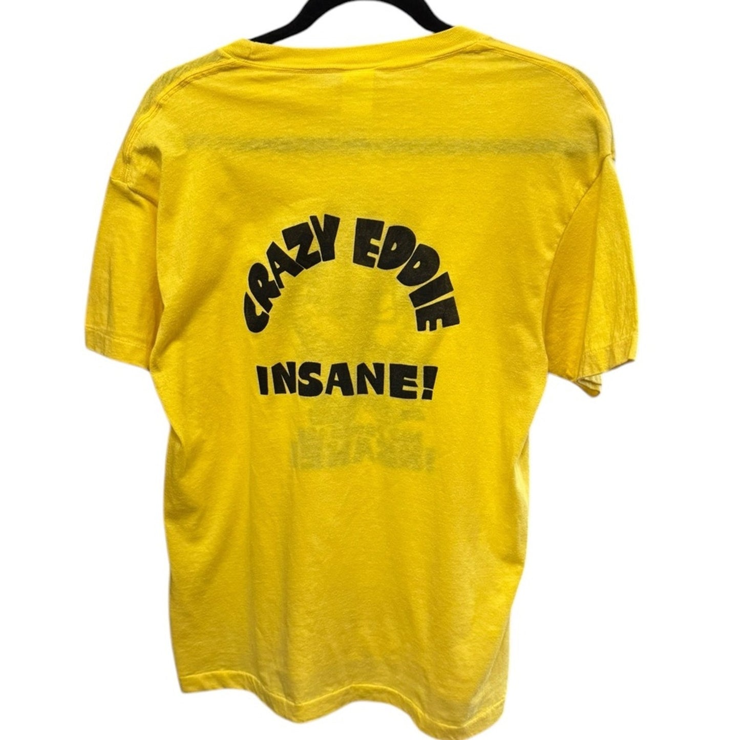 Crazy Eddie Single Stitch Vintage Yellow Tee