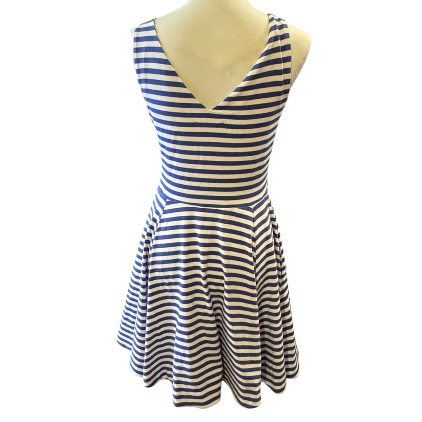 Betsey Johnson Nautical striped  Fit and Flare Dress