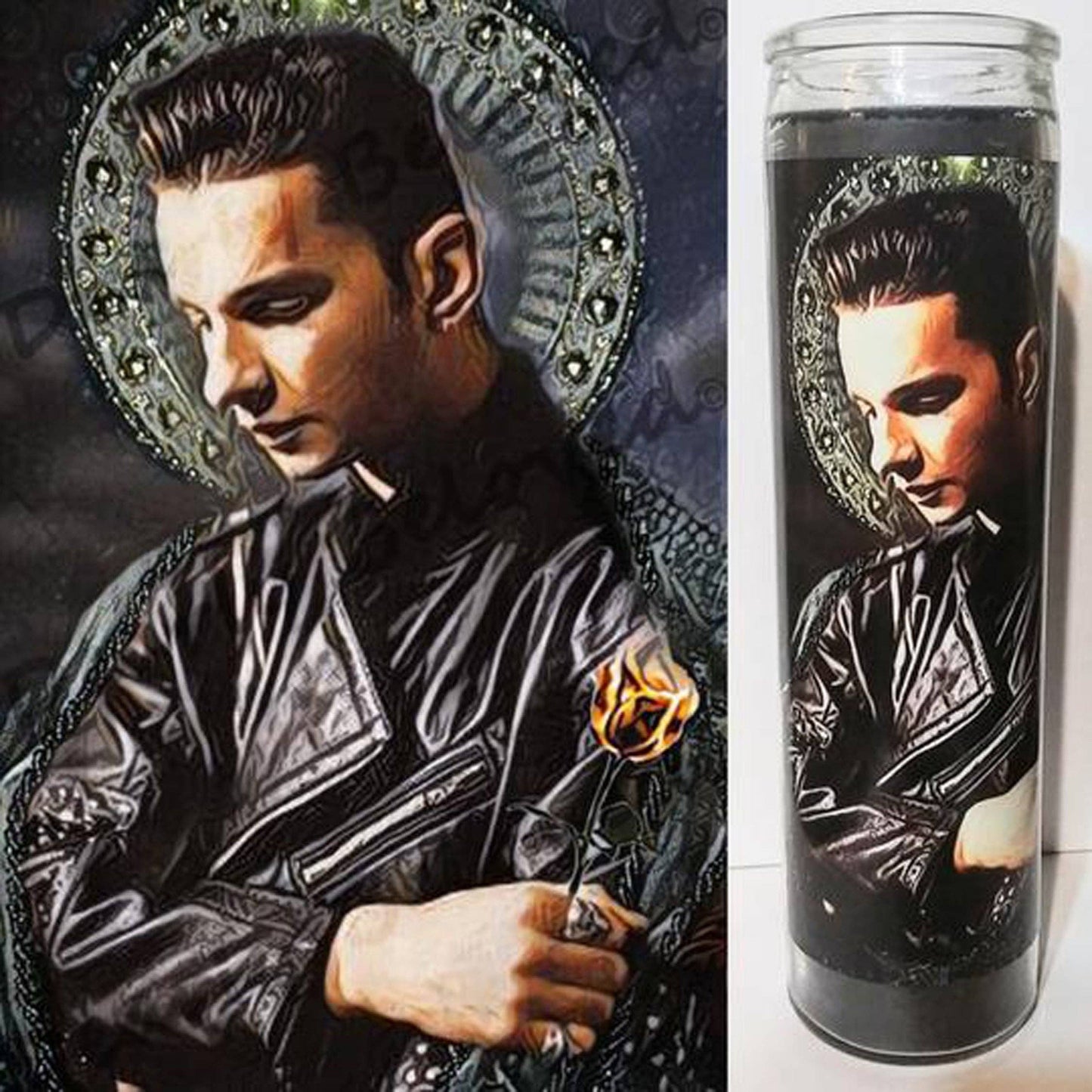 Celebrity Prayer Candle STICKER ONLY, Iconic Saints: St. Amy Winehouse