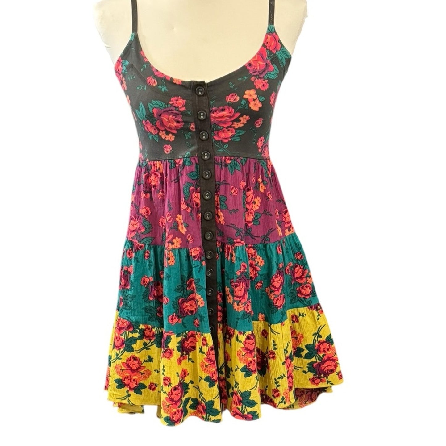 Betsey Johnson Tiered Floral Mix up dress