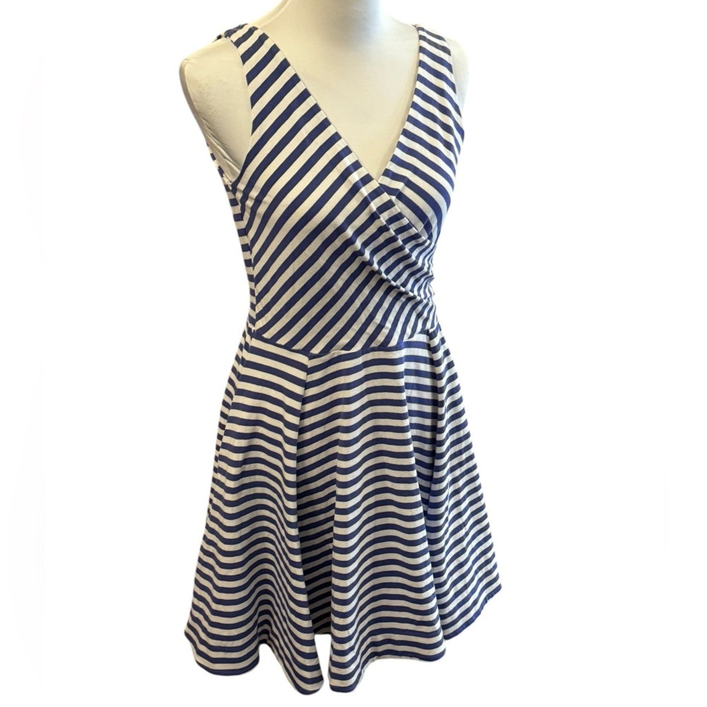 Betsey Johnson Nautical striped  Fit and Flare Dress