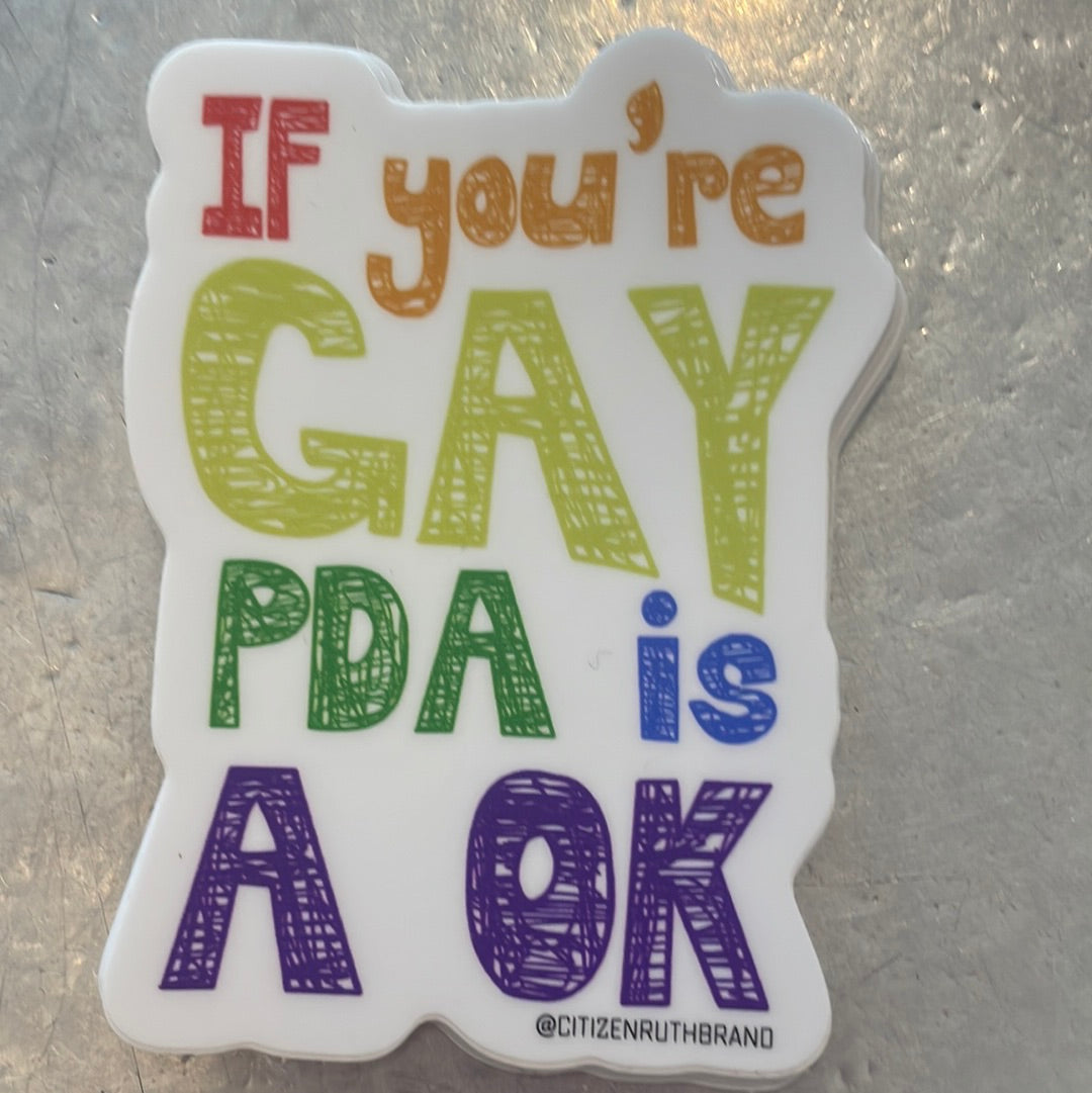 Gay PDA Sticker