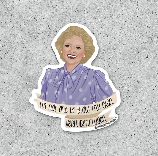 Betty White Blow My own...Sticker