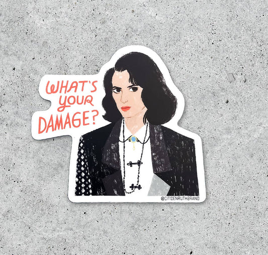 What's your Damage Heather? Sticker