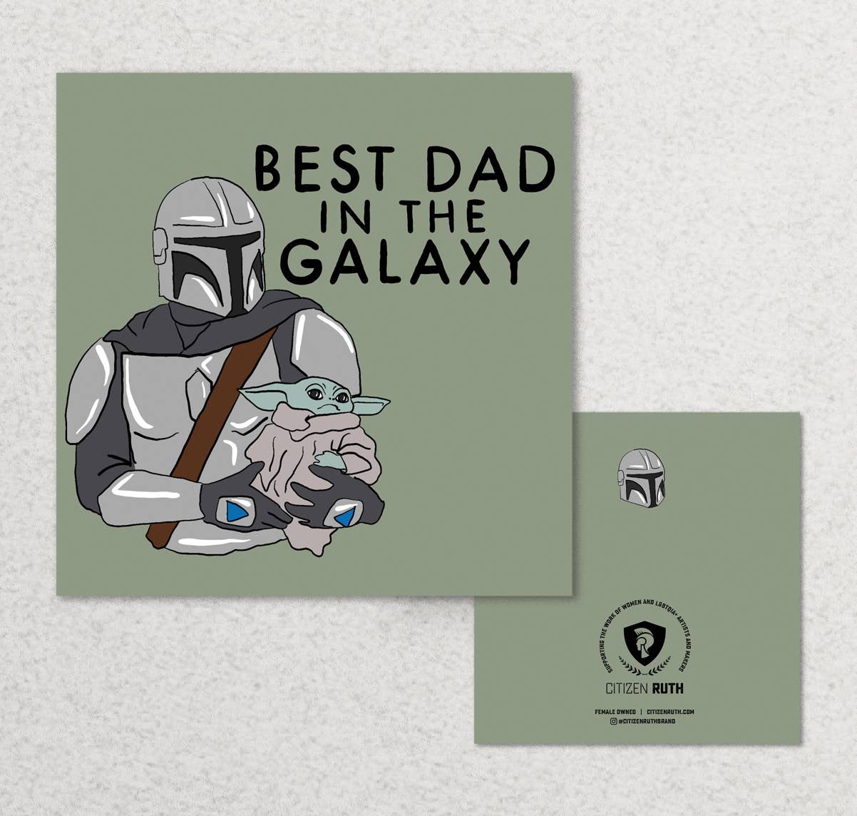 Best Dad in the Galaxy (Madalorian) Card