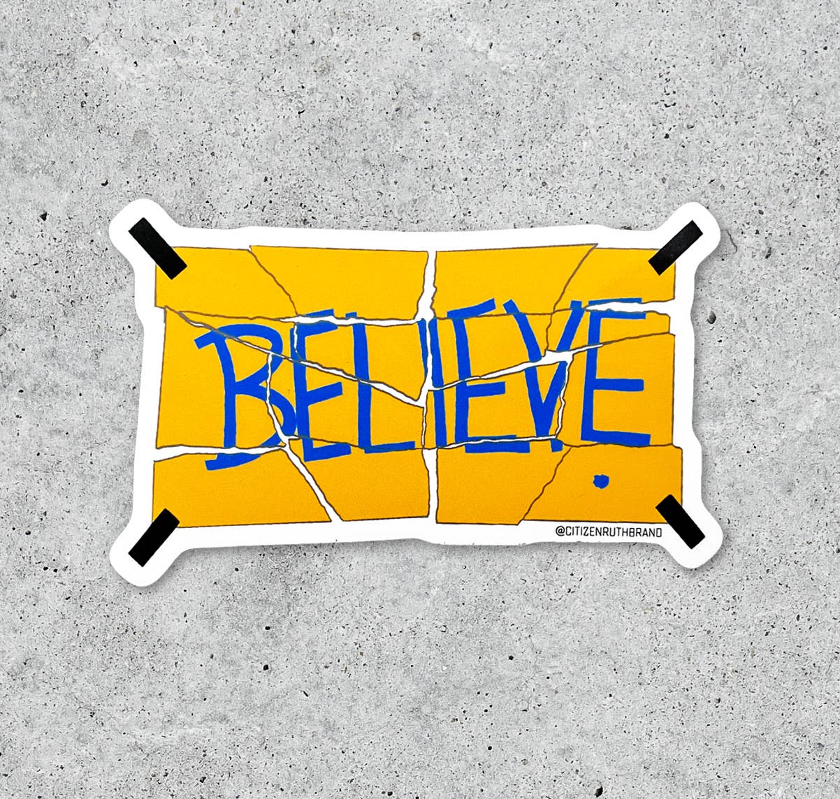 Ted Lasso Torn Believe Sign Sticker
