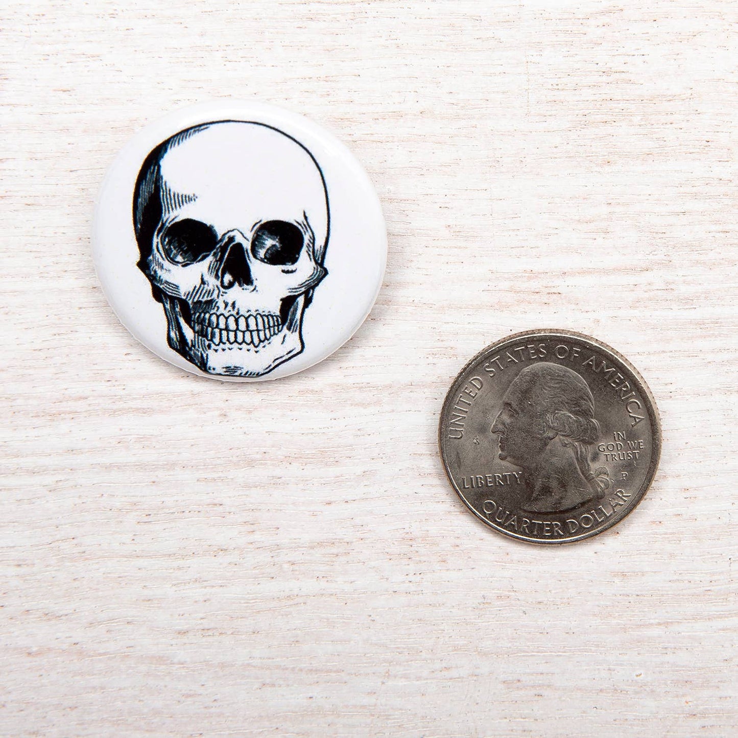 Skull 1.25" Button Pin