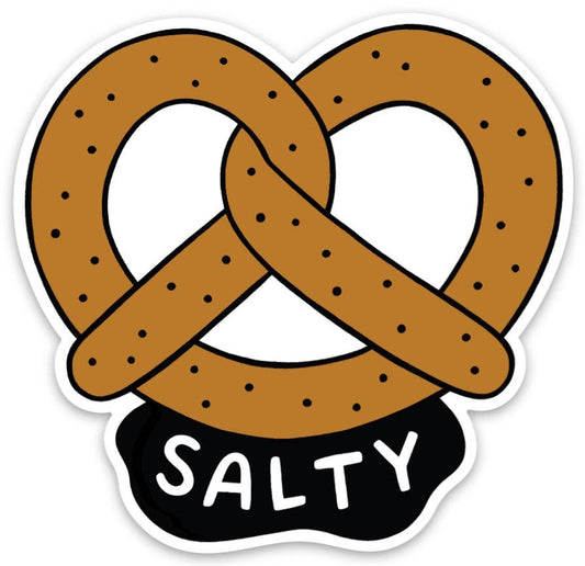 Salty Pretzel Die Cut Sticker