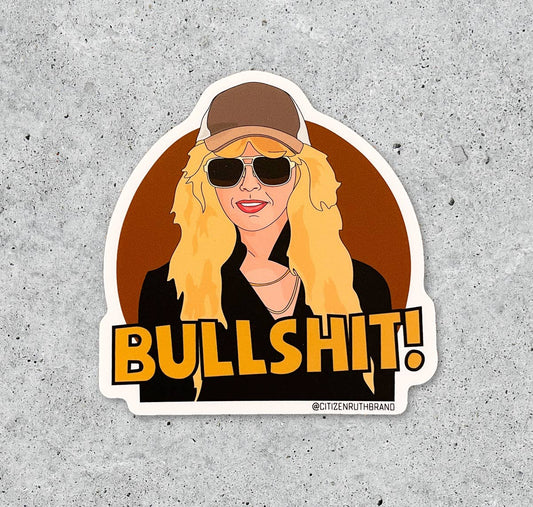 Poker Face Bullshit Sticker